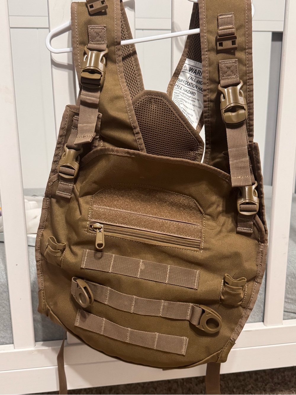 Kids Tactical Vest Harness in Brown